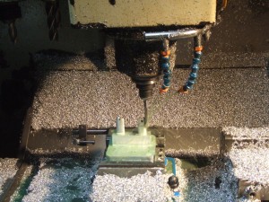 CNC machine cutting Skadi Nordic BootDock mold